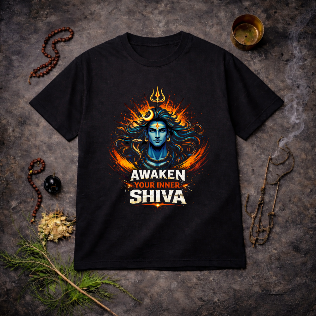 AWAKEN SHIVA Unisex T-Shirt Spiritual Streetwear