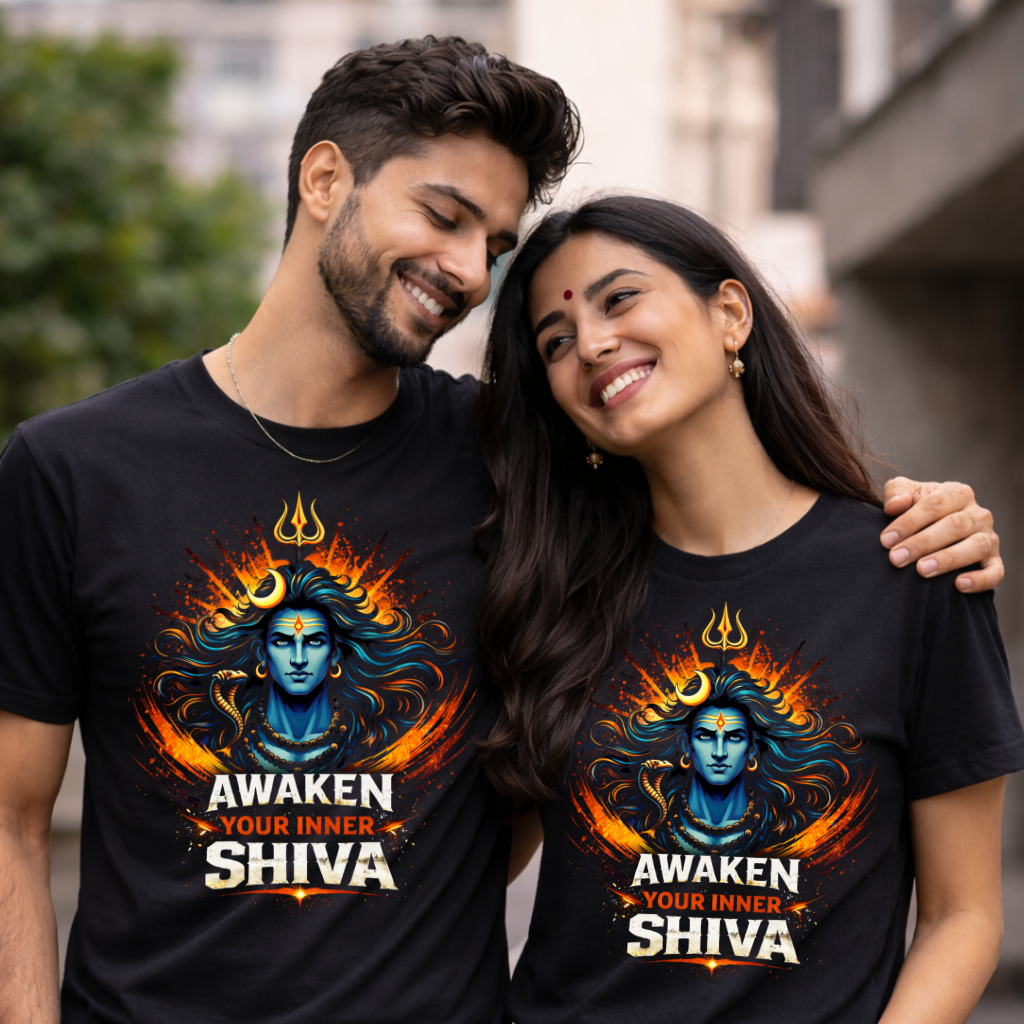 AWAKEN SHIVA Unisex T-Shirt Spiritual Streetwear