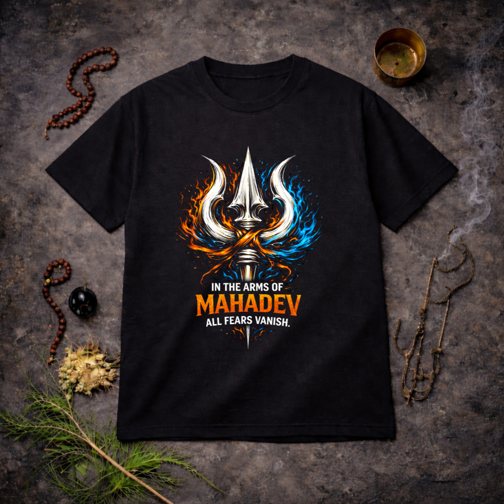 MAHADEV TRISHUL Unisex T-Shirt Spiritual Streetwear